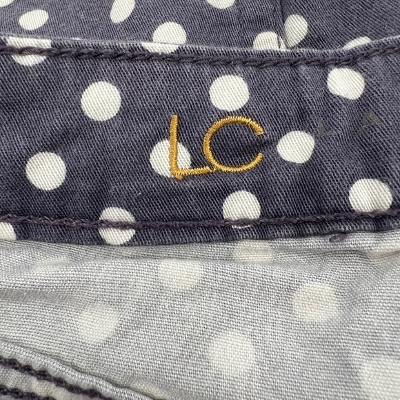 Lauren Conrad Blue Frayed Polka Dot Denim Jean Shorts Size 2 Women's - Picture 6 of 7